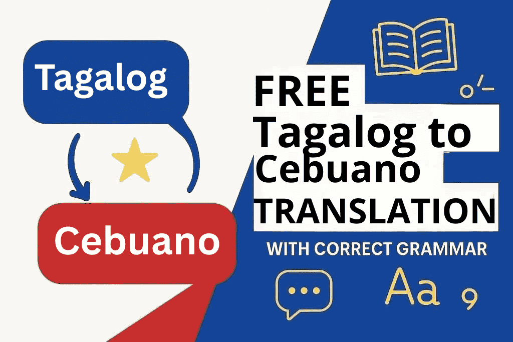 Tagalog to Cebuano