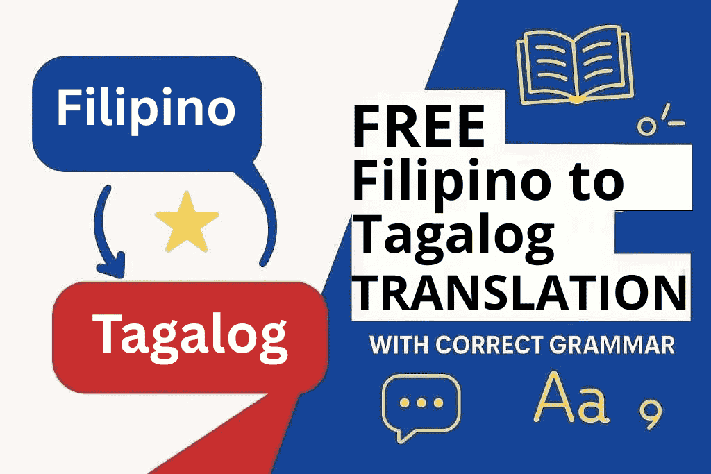 Filipino to Tagalog