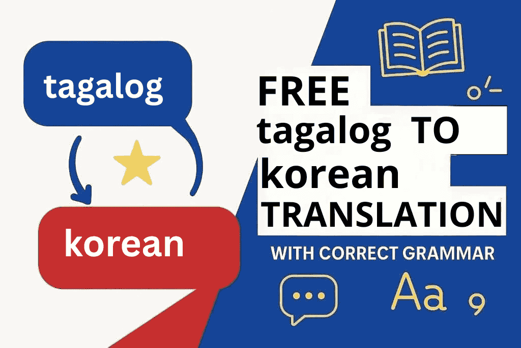 tagalog to korean