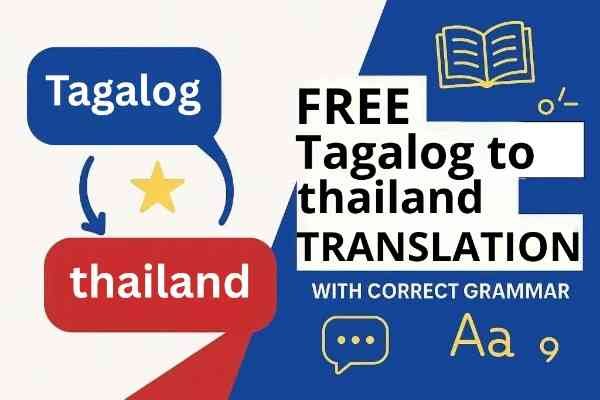 tagalog to thailand