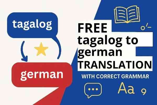 Free tagalog to german Translator Online