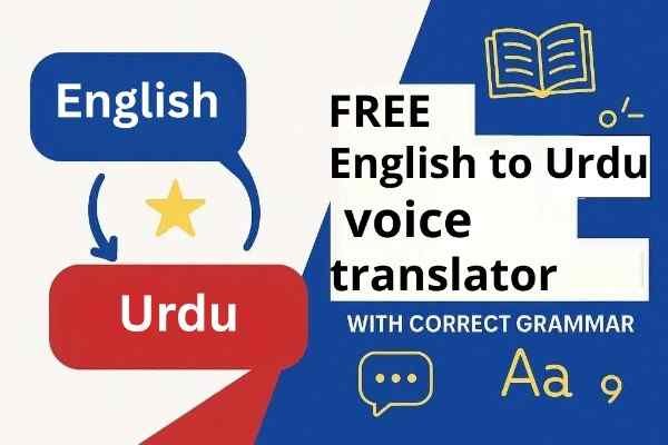 Free online English to Urdu voice translator