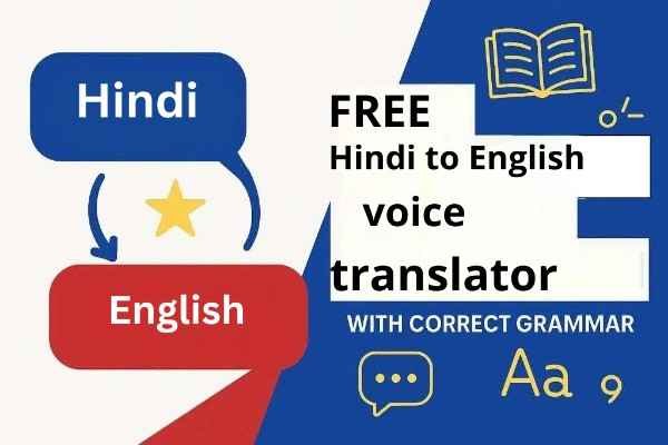 Hindi to English voice translator