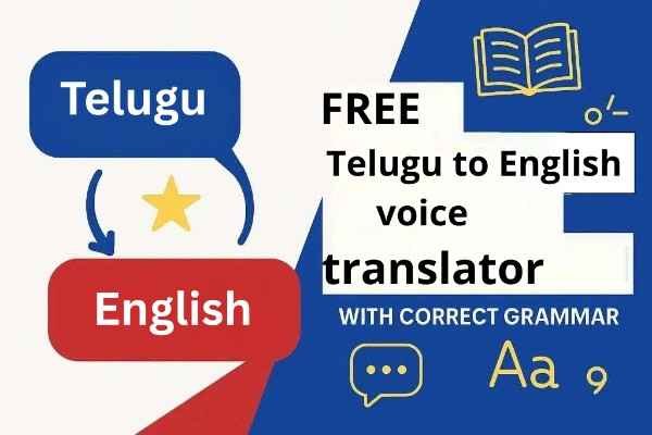 Telugu to English voice