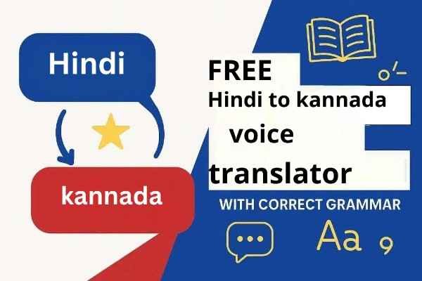 Hindi to Kannada voice