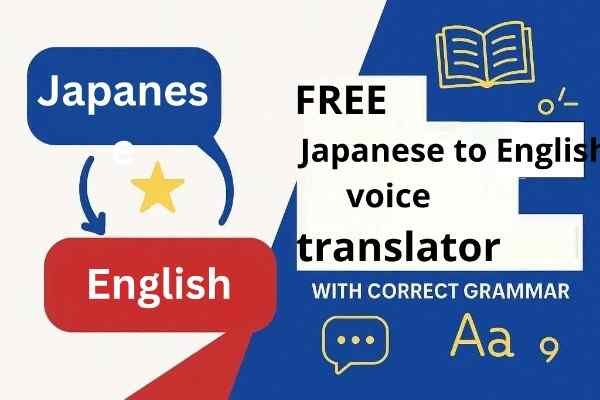 Japanese to English voice