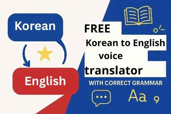 Korean to English voice