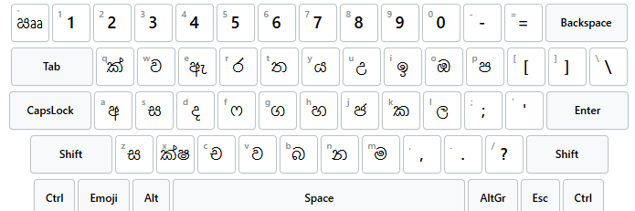 Sinhala Keyboard